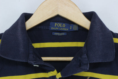 Mens Striped Polo Shirt Short Sleeve Custom Slim Fit