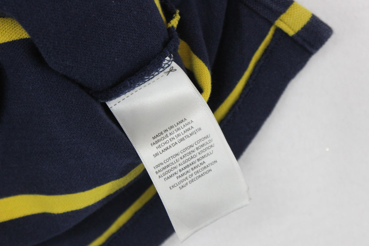 Mens Striped Polo Shirt Short Sleeve Custom Slim Fit