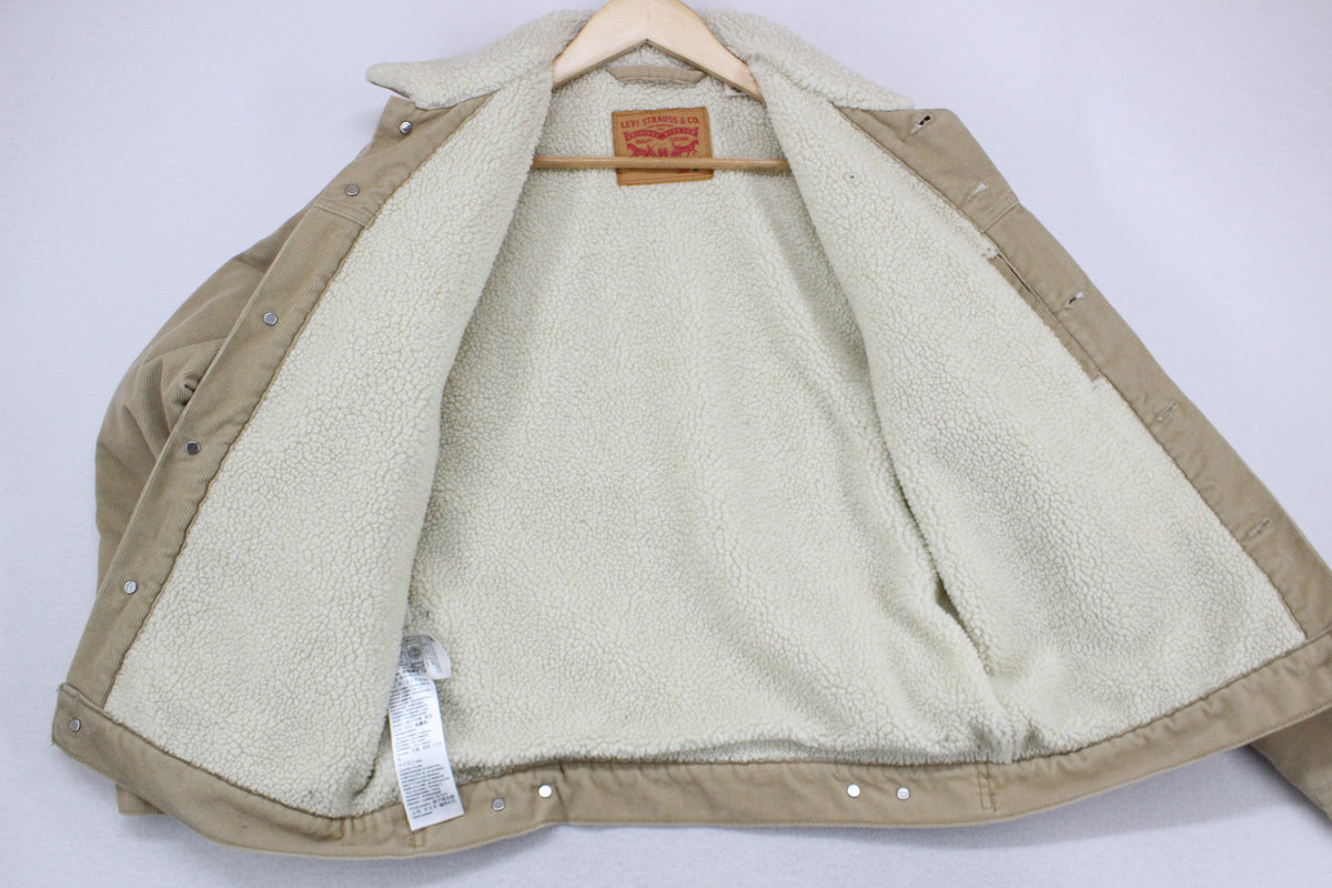 Mens Sherpa Jacket Lined Corduroy