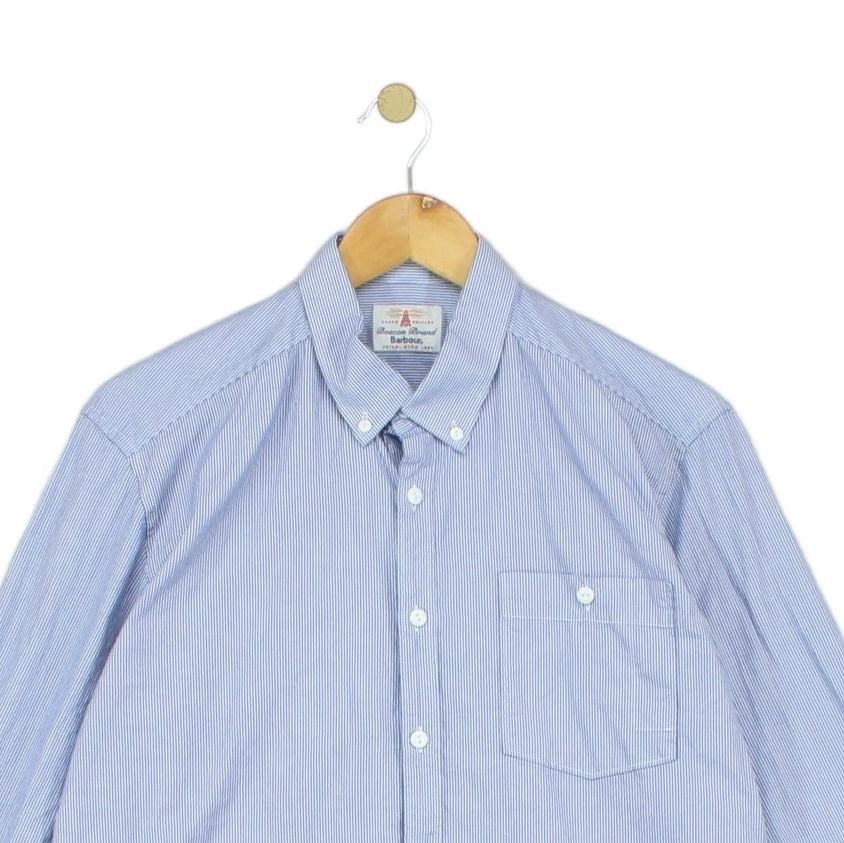 Mens Striped Shirt Long Sleeve Classic