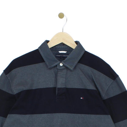 Mens Striped Polo Shirt Long Sleeve