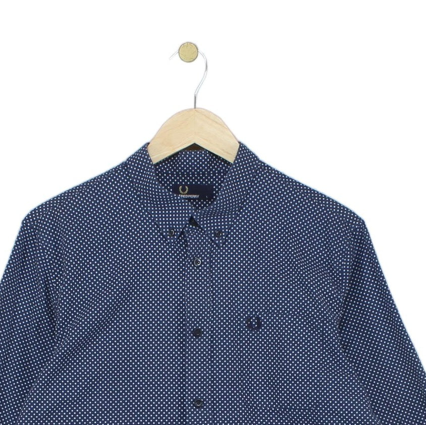 Mens Polka Dot Shirt Long Sleeve