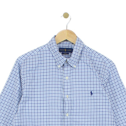 Mens Plaid Shirt Button Up Slim Fit