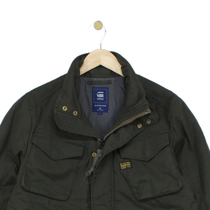 Mens Military Jacket Full Zip Utility Field