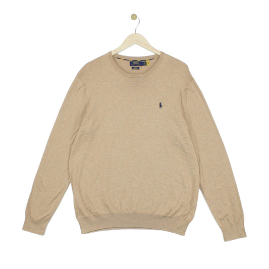 Mens Pima Cotton Jumper Slim Fit Knit