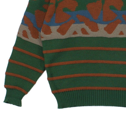 Mens Jumper Made In Italy Patterned Crew Neck