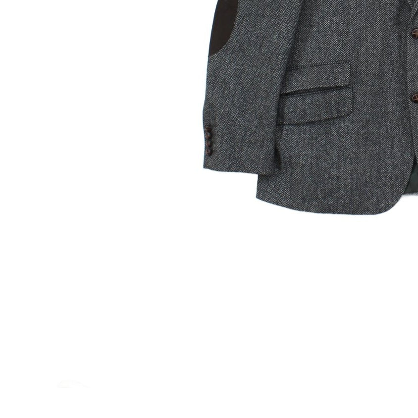 Mens Tweed Blazer Herringbone Wool