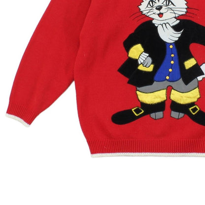 Womens Cat Jumper 80S