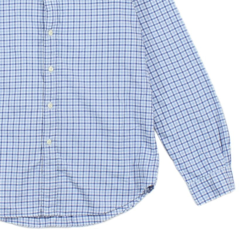 Mens Plaid Shirt Button Up Slim Fit