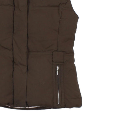 Womens Down Bodywarmer Hooded Puffed Sleeveless