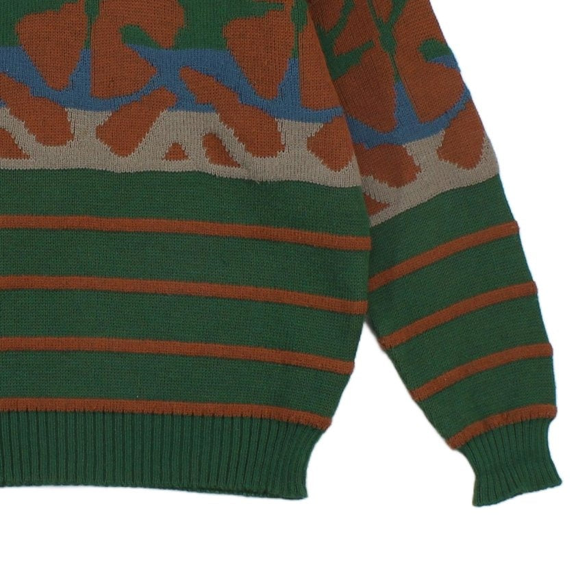 Mens Jumper Made In Italy Patterned Crew Neck