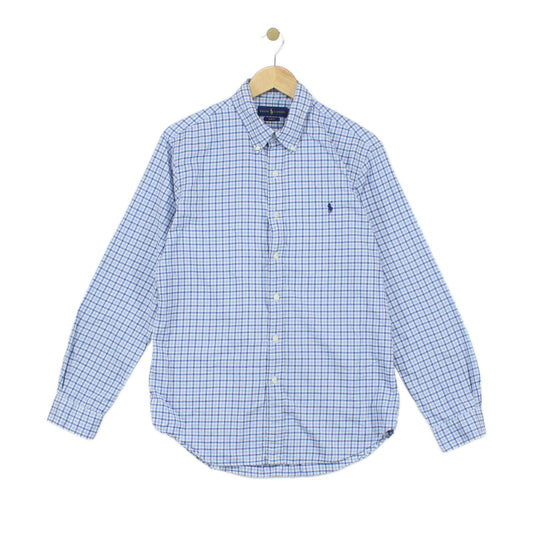 Mens Plaid Shirt Button Up Slim Fit