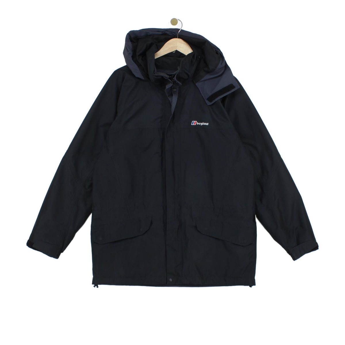 Mens Goretex Waterproof Jacket Hooded Full Zip Outdoor