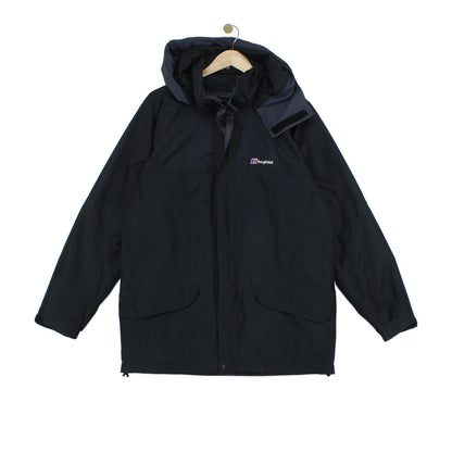 Mens Goretex Waterproof Jacket Hooded Full Zip Outdoor