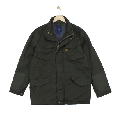 Mens Military Jacket Full Zip Utility Field