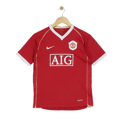 Boys Manchester United 2006-07 Football Shirt Home Jersey