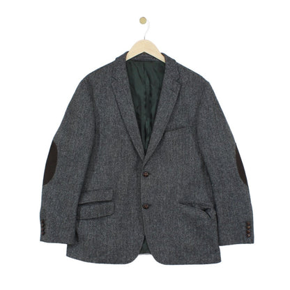 Mens Tweed Blazer Herringbone Wool