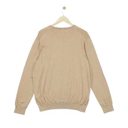 Mens Pima Cotton Jumper Slim Fit Knit