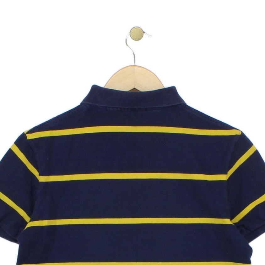 Mens Striped Polo Shirt Short Sleeve Custom Slim Fit