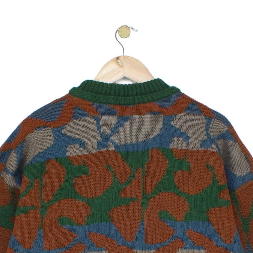 Mens Jumper Made In Italy Patterned Crew Neck