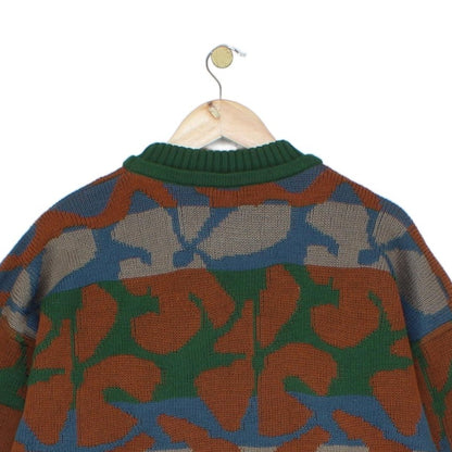 Mens Jumper Made In Italy Patterned Crew Neck