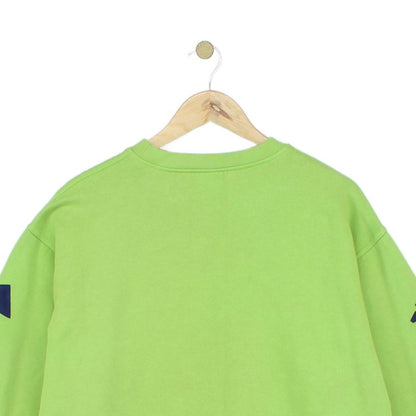 Mens Spell Out Sweatshirt Logo Crew Neck