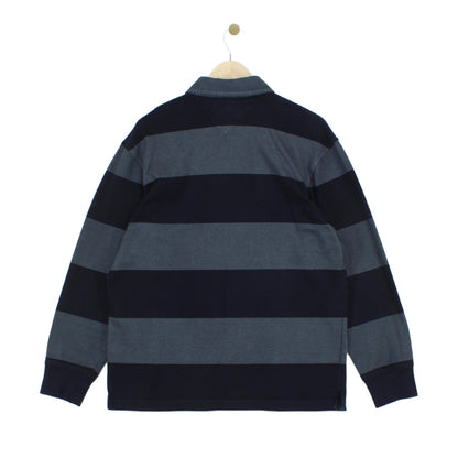 Mens Striped Polo Shirt Long Sleeve