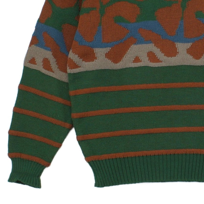 Mens Jumper Made In Italy Patterned Crew Neck