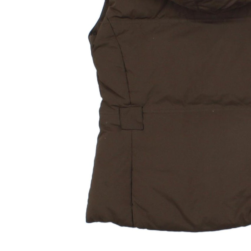 Womens Down Bodywarmer Hooded Puffed Sleeveless
