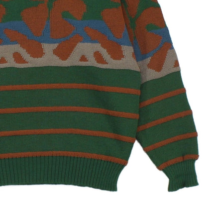 Mens Jumper Made In Italy Patterned Crew Neck