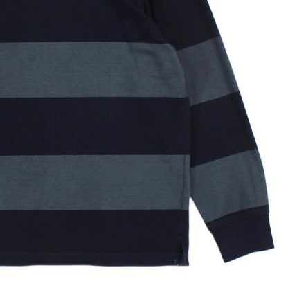 Mens Striped Polo Shirt Long Sleeve