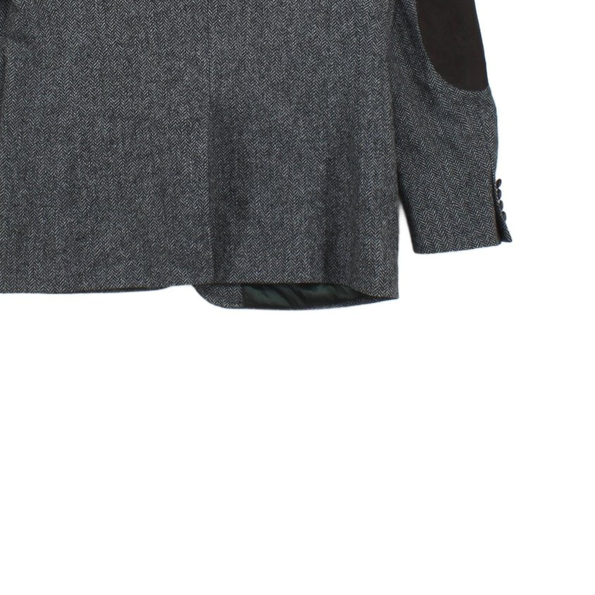 Mens Tweed Blazer Herringbone Wool