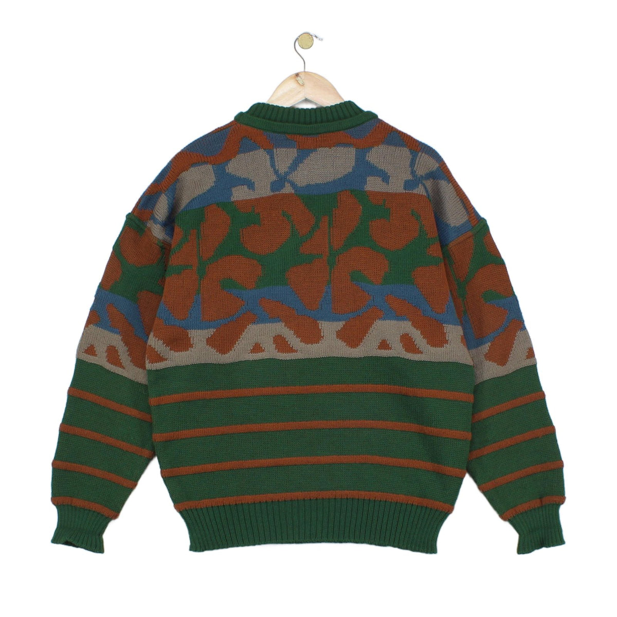 Mens Jumper Made In Italy Patterned Crew Neck