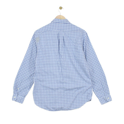 Mens Plaid Shirt Button Up Slim Fit