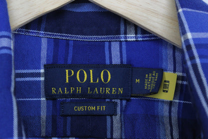 Mens Plaid Shirt Custom Fit Long Sleeve