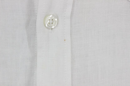 Mens Linen Shirt Short Sleeve Formal
