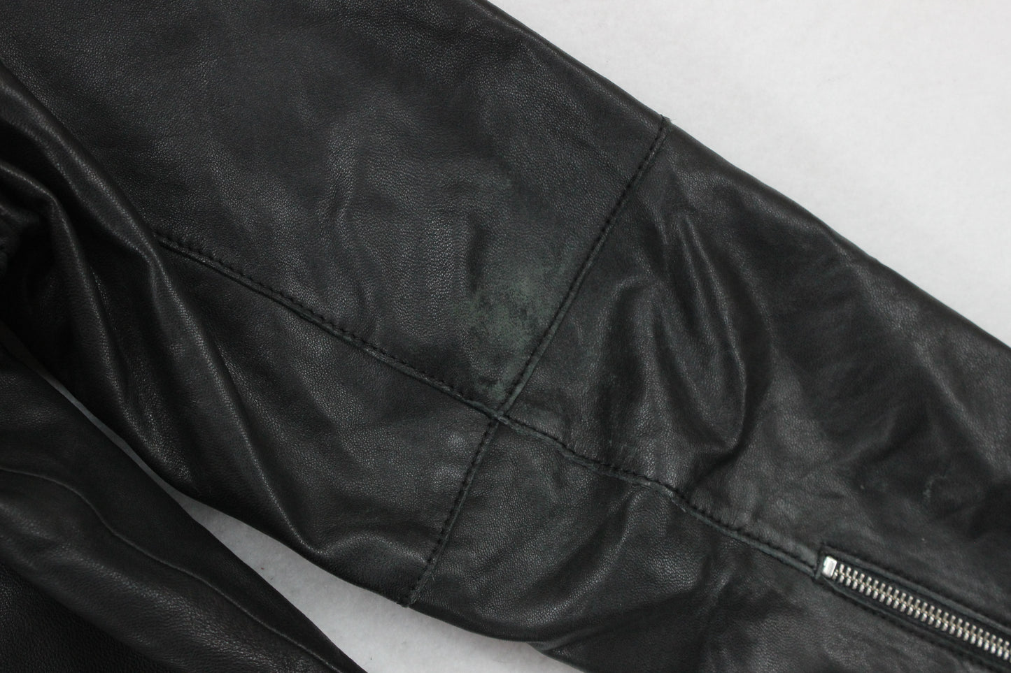 Mens Leather Jacket Biker Slim