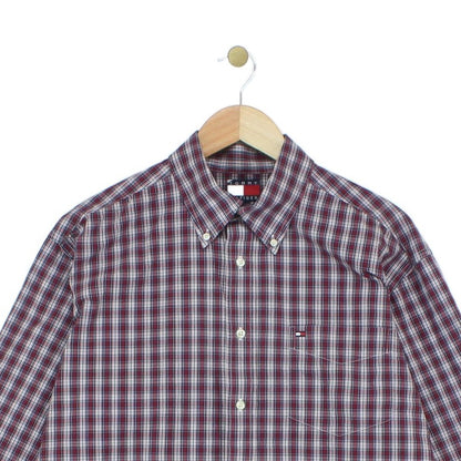 Mens Plaid Shirt Button Down Long Sleeve