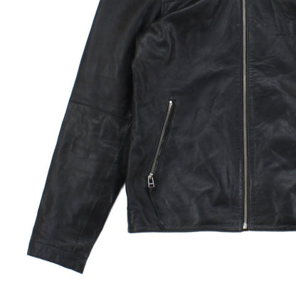 Mens Leather Jacket Biker Slim