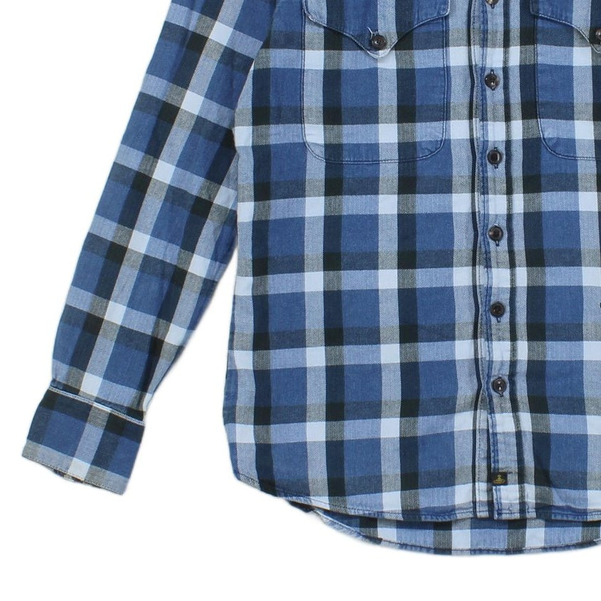 Mens X Lee Plaid Shirt Long Sleeve Button Up