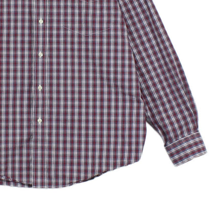 Mens Plaid Shirt Button Down Long Sleeve