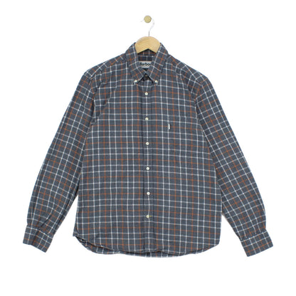Mens Plaid Shirt Long Sleeve Button Up