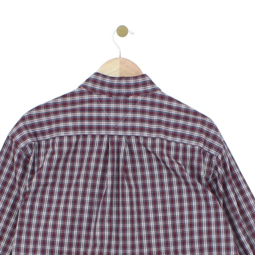 Mens Plaid Shirt Button Down Long Sleeve