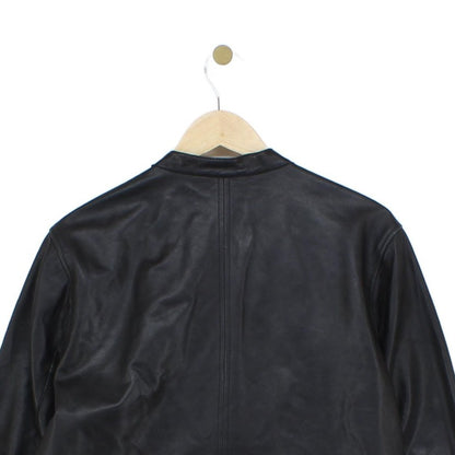 Mens Leather Jacket Biker Slim