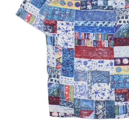 Mens Abstract Shirt  Casual Short Sleeve