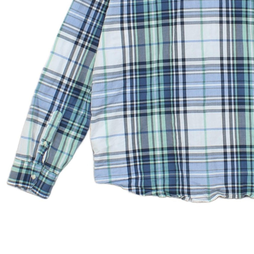 Mens Plaid Shirt Check Button Up