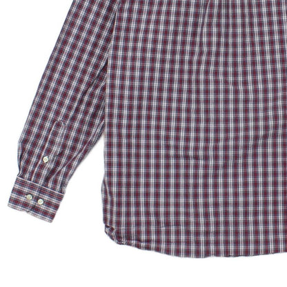 Mens Plaid Shirt Button Down Long Sleeve