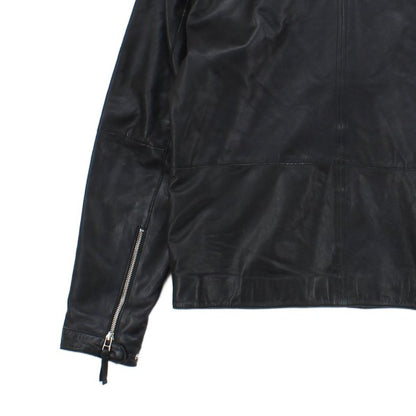 Mens Leather Jacket Biker Slim