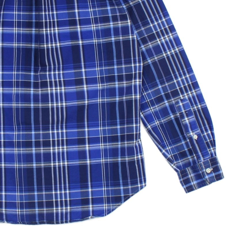 Mens Plaid Shirt Custom Fit Long Sleeve
