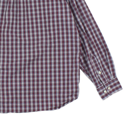 Mens Plaid Shirt Button Down Long Sleeve